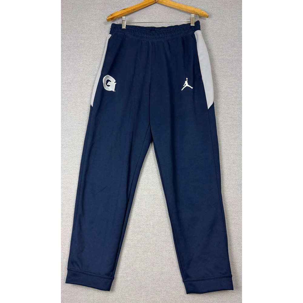 Jordan Georgetown Hoyas Mens Navy Blue Athletic Jogger Pants Medium 1741